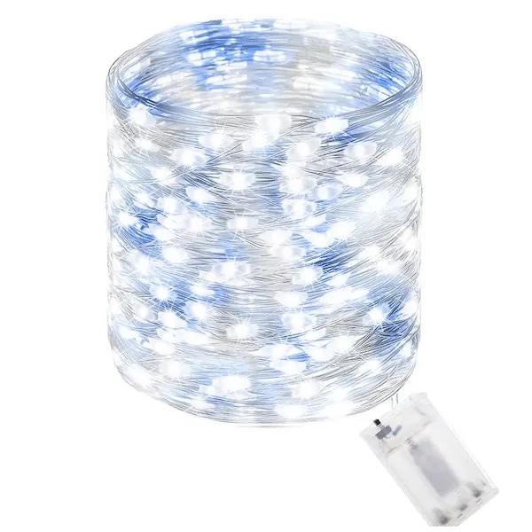 Lampki choinkowe 100 LED zimny+niebieski