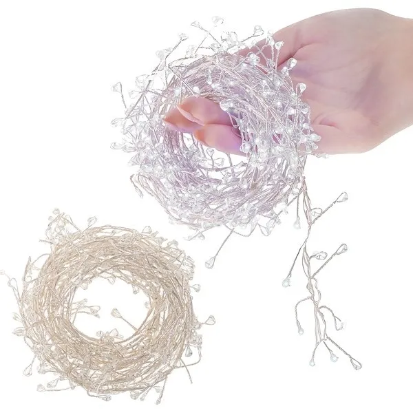 Lampki dekoracyjne 100 LED druciki biały zimny