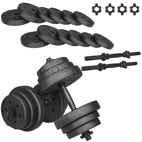 Hantle kompozytowe 20kg 2x10kg gryf zestaw