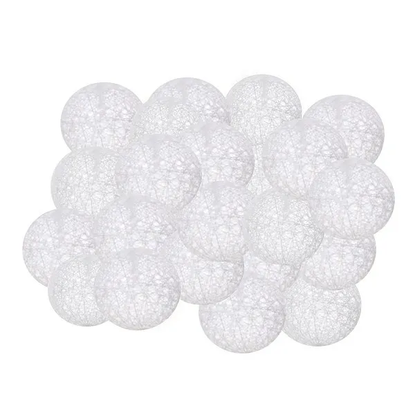 Lampki dekoracyjne cotton balls 30 LED 30 kul białe