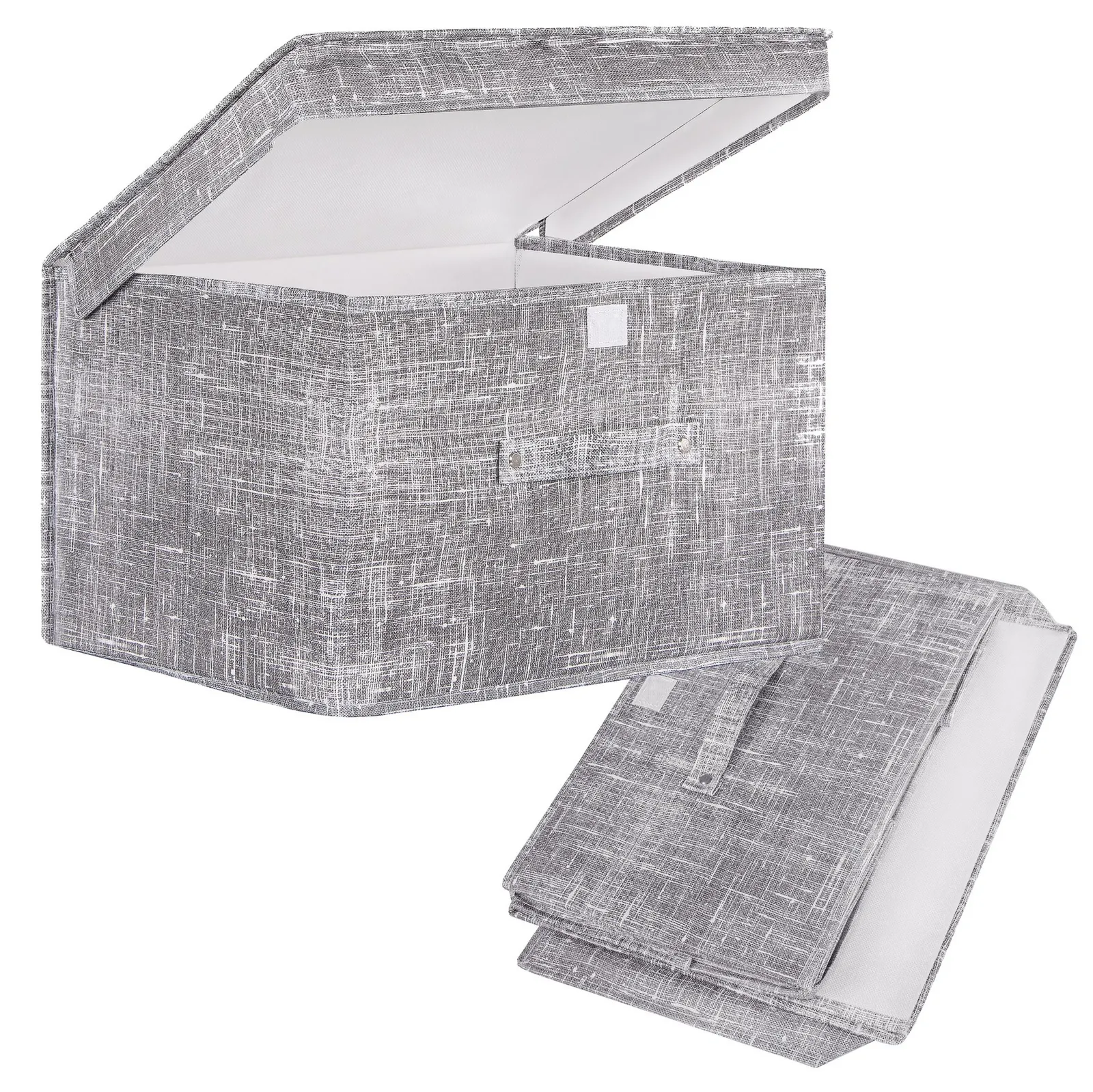 Pudełko do przechowywania 30x50x40cm organizer zamykany szary