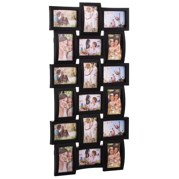 Ramka na zdjęcia 18 zdjęć multiramka 10x15 czarna
