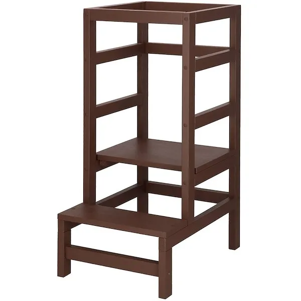 Kitchen helper, pomocnik kuchenny 4-poziomowy podest dla dzieci 90 cm brązowy