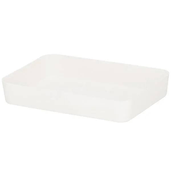 Organizer do szuflady 26x18cm wielofunkcyjny wkład, pojemnik kremowy