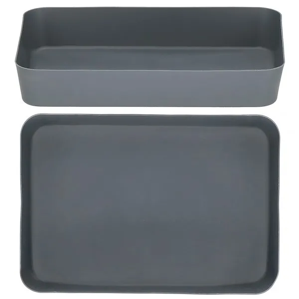 Organizer do szuflady 26x18cm wielofunkcyjny wkład, pojemnik szary