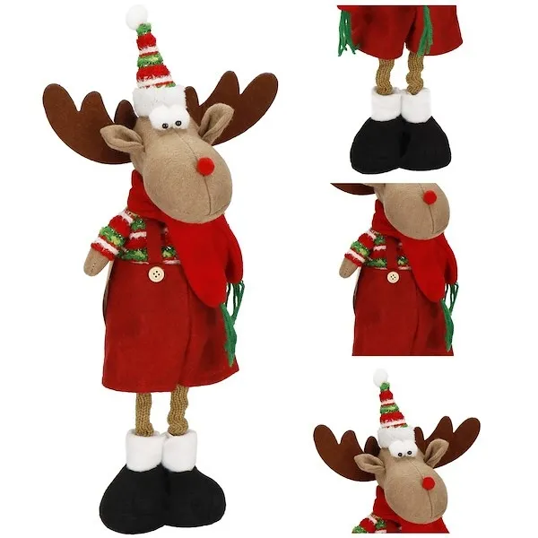 Renifer 45cm ozdoba świąteczna, krasnal świąteczny, gnom