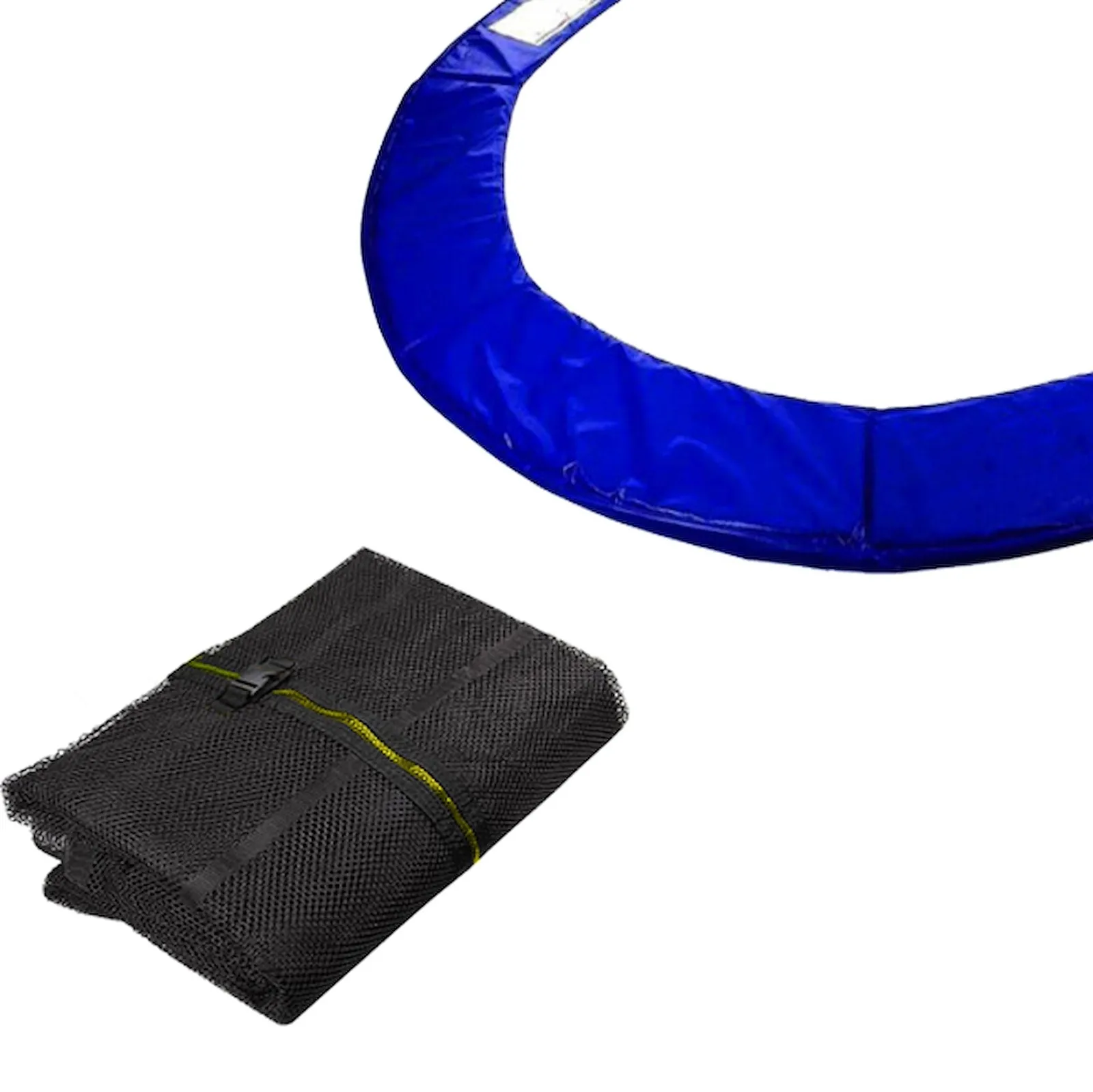 Siatka do trampoliny zewnetrzna z osłoną na sprężyny 305 cm 10 FT 8 słupków niebieska