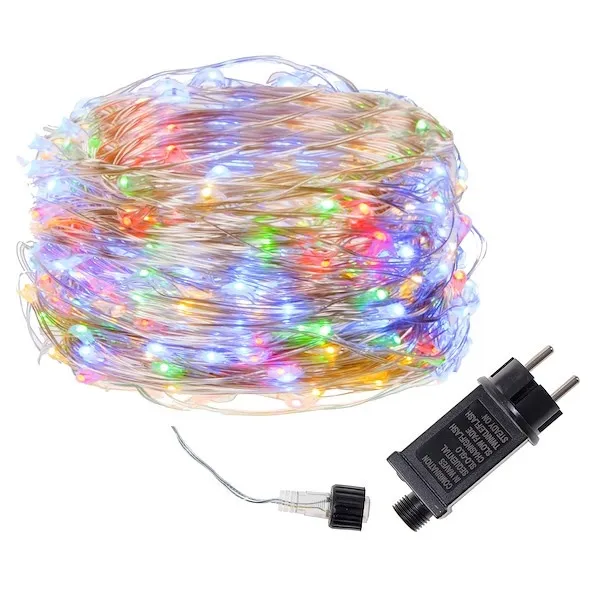 Lampki choinkowe 100 led na prąd multikolor