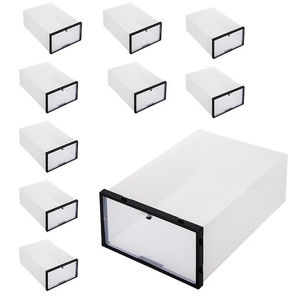 Organizer na buty z otwieraną klapą 34x23x13,5 cm zestaw 10 szt.