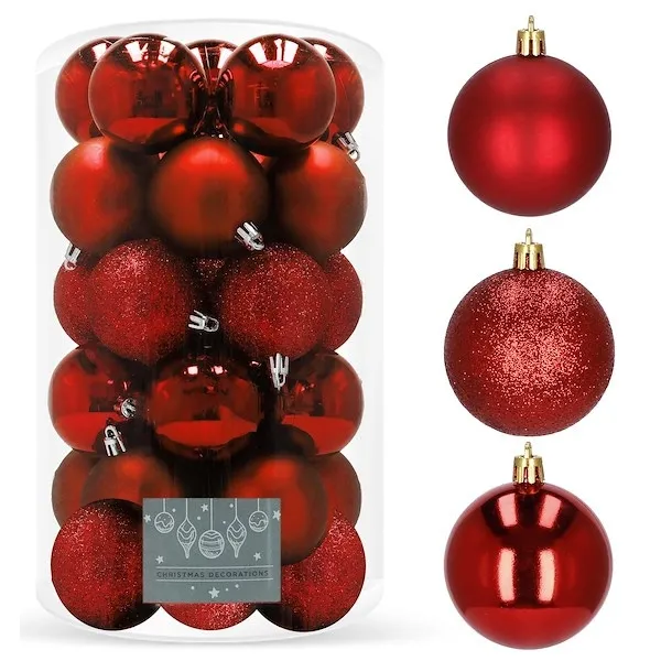 Bombki choinkowe na choinkę zestaw 30 szt.