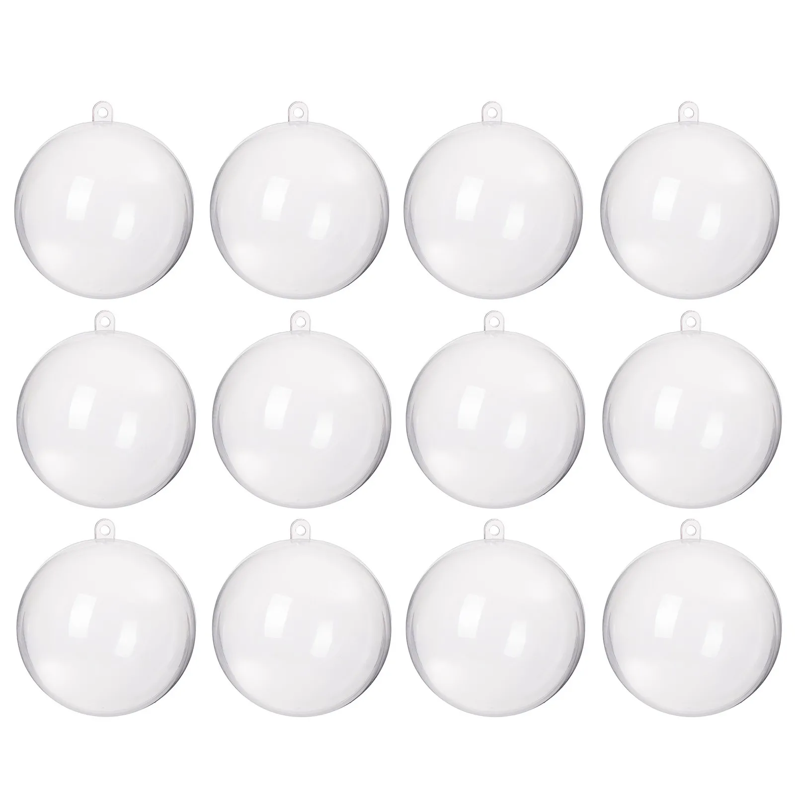 Bombki akrylowe 11cm kula plastikowa decoupage zestaw 12 szt.