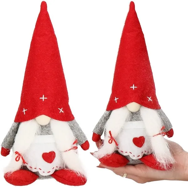 Pani skrzat 27 cm, ozdoba świąteczna, figurka krasnal, gnom