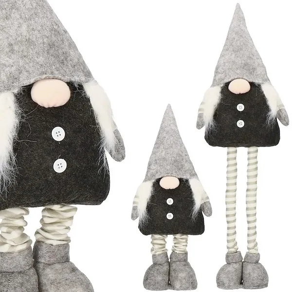 Pani skrzat 45-73 cm, krasnal na teleskopowych nogach, gnom