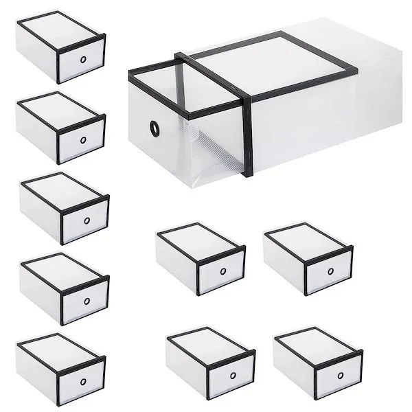 Organizer na buty z otwieraną szufladą 35x24x12 cm zestaw 10 szt.