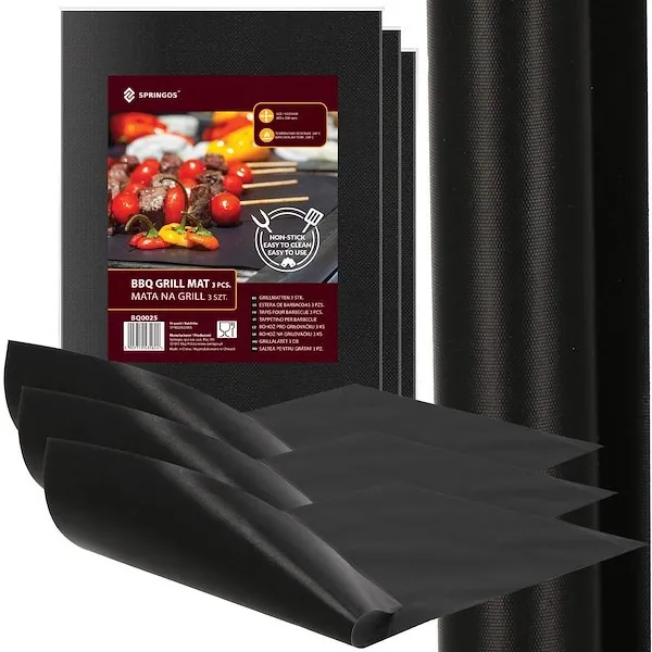 Mata teflonowa do grilla 40x33 cm 3 szt. tacka do grillowania i do piekarnika