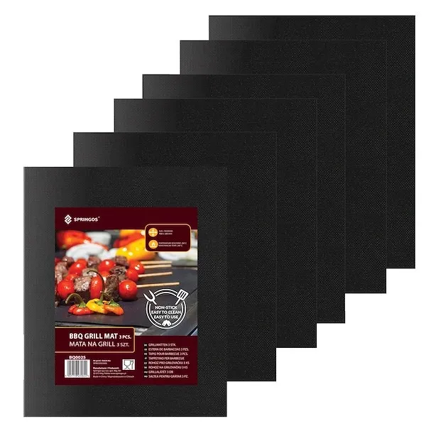 Mata teflonowa do grilla 40x33 cm 6 szt. tacka do grillowania i do piekarnika