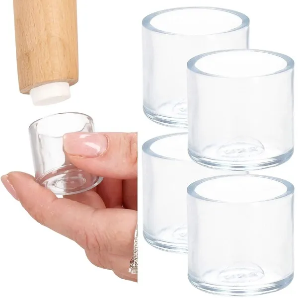 Nakładki silikonowe na nogi krzesła 4 szt. ochronne nasadki 22 mm