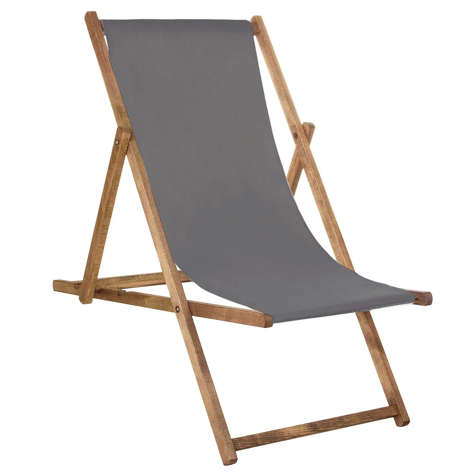 Leżak drewniany impregnowany z płótnem grafitowym