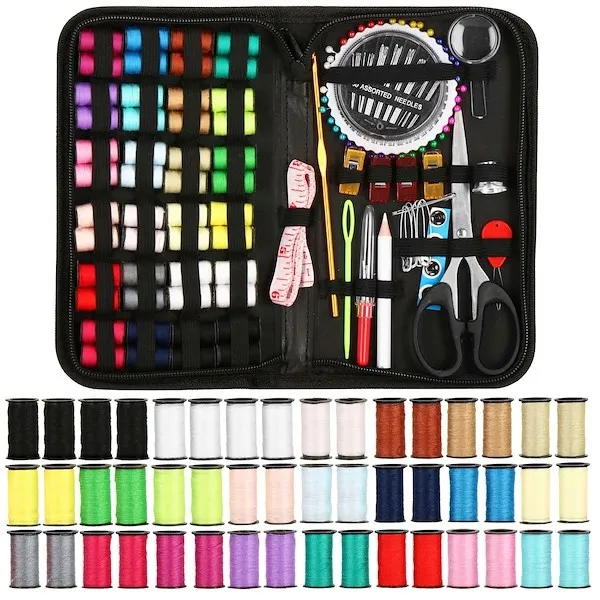 Zestaw do szycia z etui, komplet 172 akcesoria krawieckie