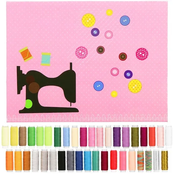Zestaw nici do szycia 39 szt. kolorowe nici do szycia maszynowego i ręcznego