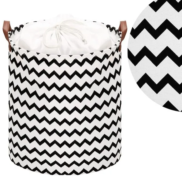 Kosz do przechowywania pojemnik na zabawki ubrania zygzak