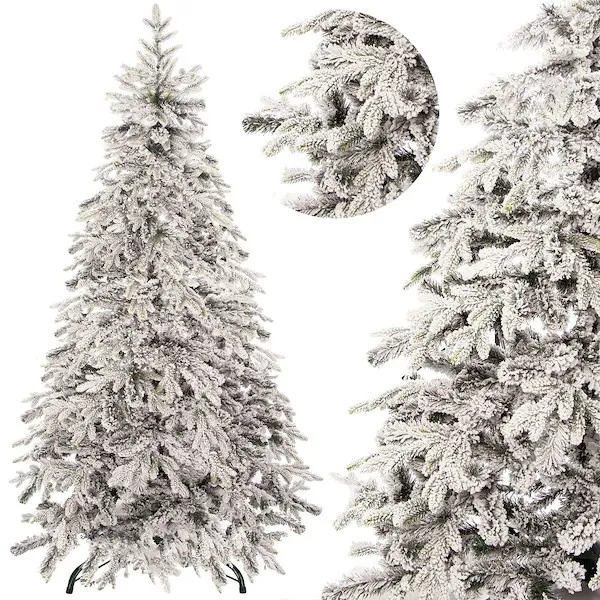 Choinka sztuczna premium 250 cm świerk ośnieżony PE