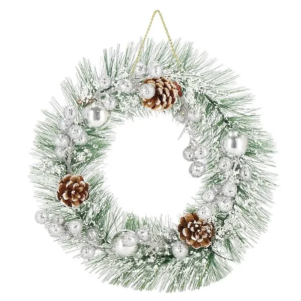 Wieniec świąteczny stroik na drzwi ozdobny 24 cm