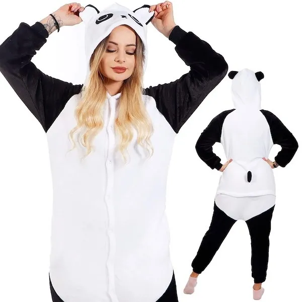 Piżama jednoczęściowa kigurumi damska kombinezon panda rozmiar L