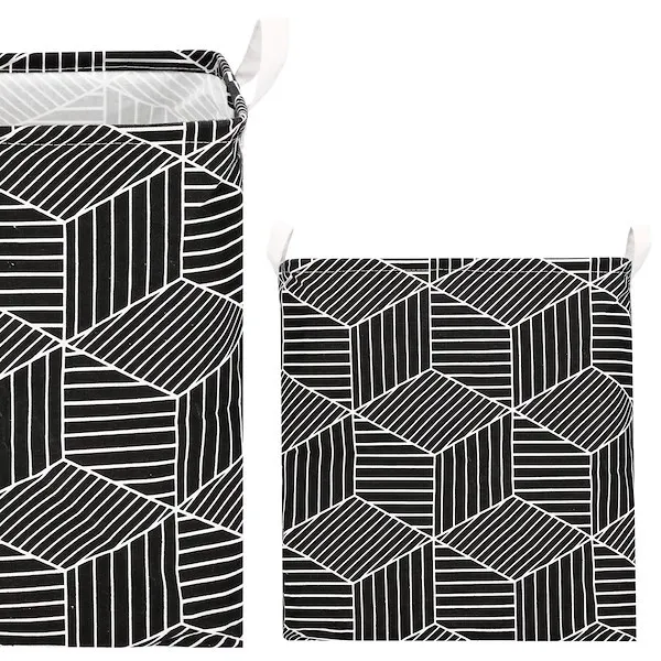 Kosz do przechowywania pojemnik na zabawki czarny