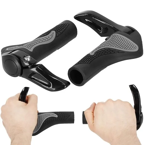 Chwyty do kierownicy roweru gripy z rogami rączki antypoślizgowe