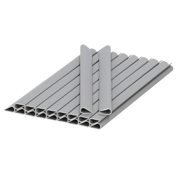 Klipsy do montażu taśmy ogrodzeniowej 20 szt. szary