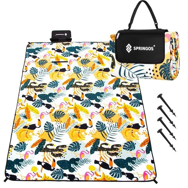 Koc piknikowy 200x200 cm multikolor