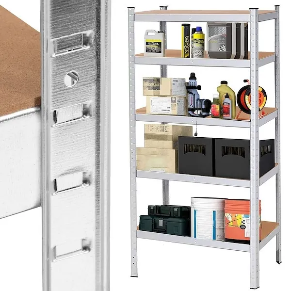 Regał metalowy magazynowy 5 półek 180x90x30cm 875kg do piwnicy, garażu
