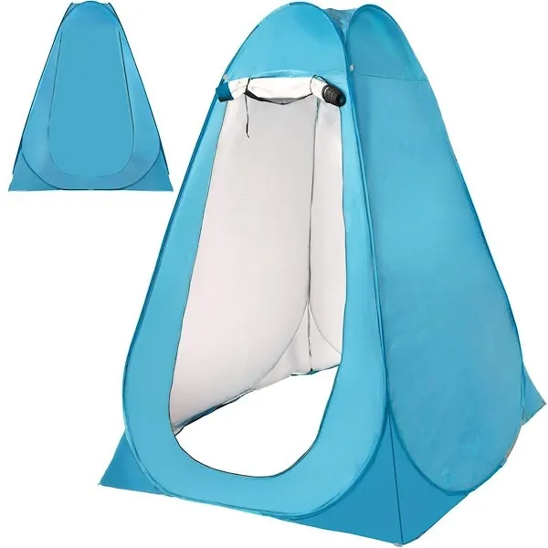Namiot plażowy 120x120x190 cm samorozkładający mobilna przebieralnia niebieska