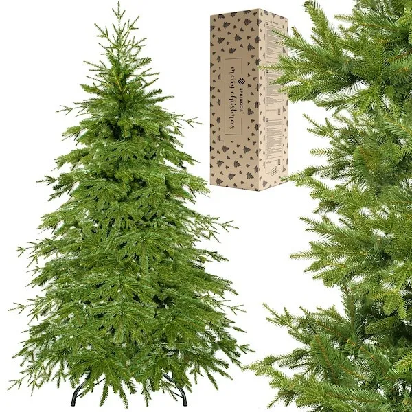 Sztuczna choinka 150 cm świerk naturalny PE drzewko świąteczne