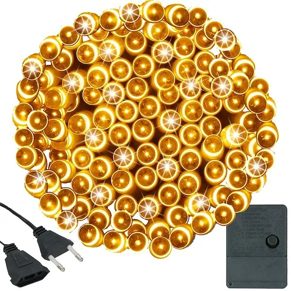 Lampki świąteczne 400 led biały ciepły 27,5 m oświetlenie choinkowe