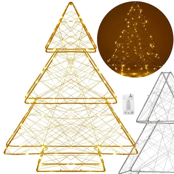 Oświetlenie świąteczne 100 LED choinka dekoracja świąteczna witraż biały ciepły