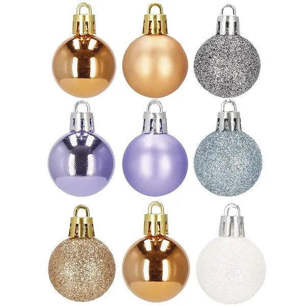 Bombki choinkowe 54 szt. ozdoby świąteczne zestaw 3cm