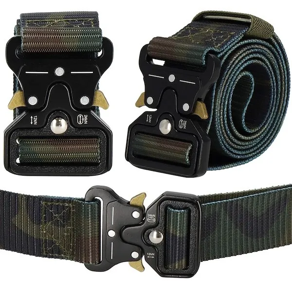 Pas męski taktyczny 125 cm moro wojskowy