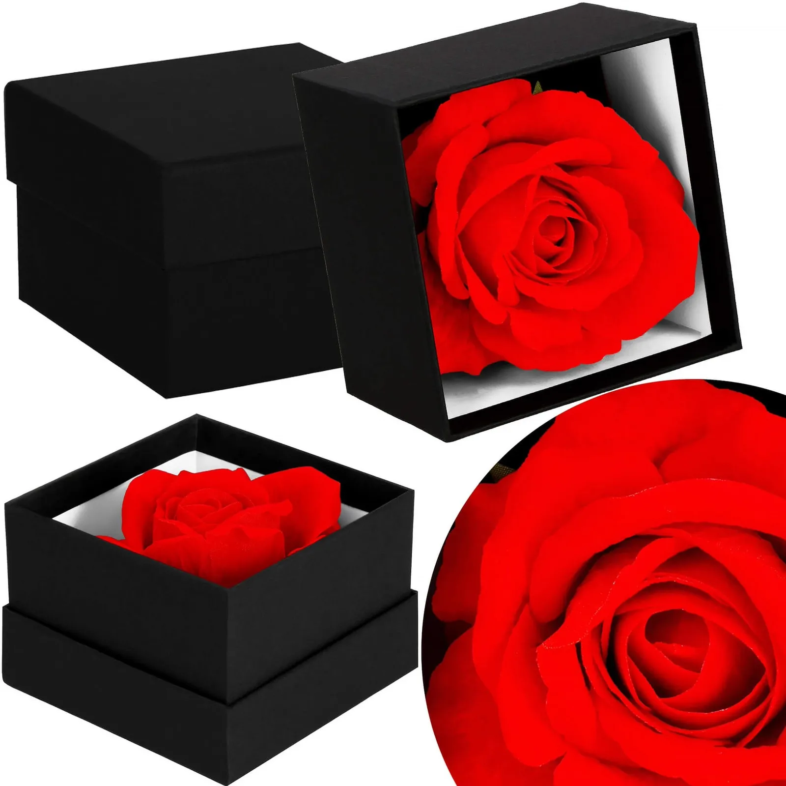 Róża wieczna w eleganckim pudełku prezentowym