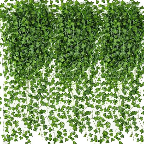 Sztuczny bluszcz 6 pnączy girlanda z liści dekoracja na ścianę winorośl 233 cm