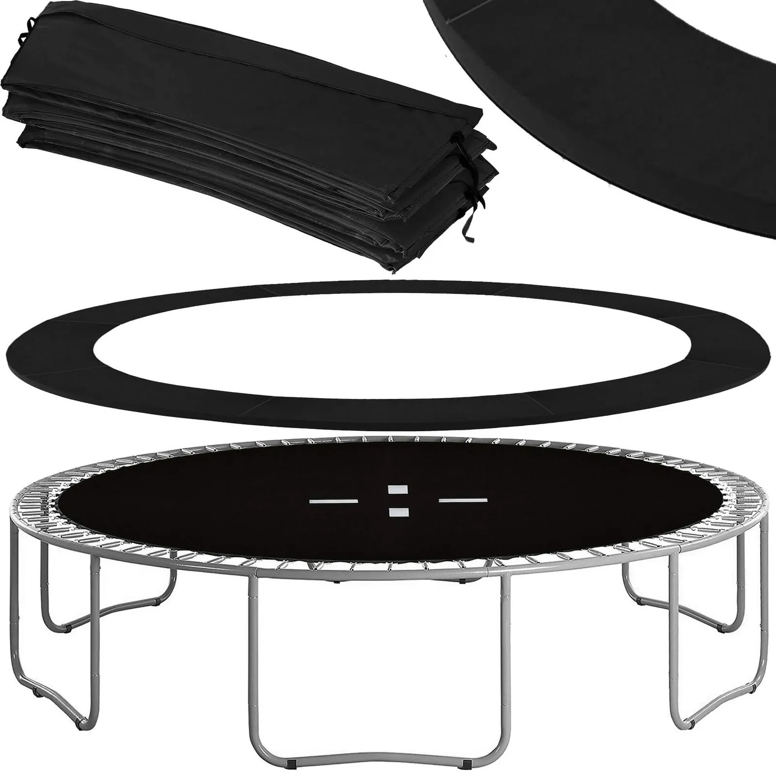 Osłona na sprężyny 8F do trampoliny 244/250/252cm czarna