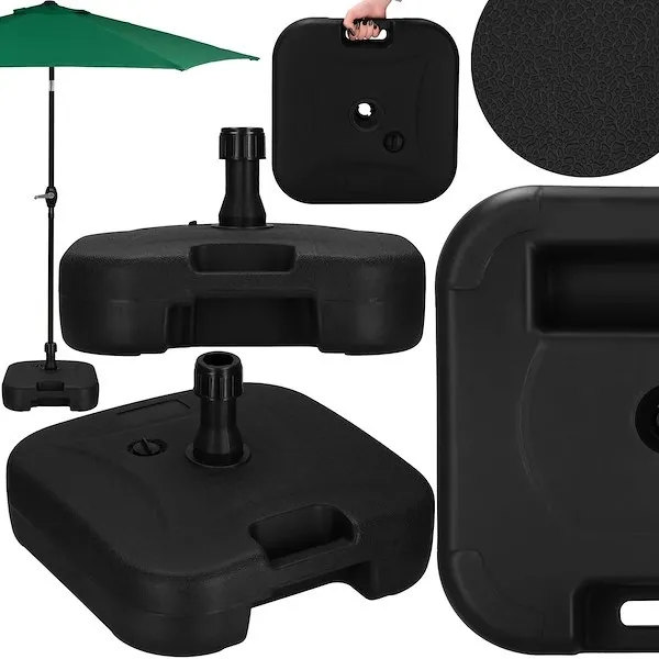 Podstawa z obciążeniem pod parasol ogrodowy 22l stojak, podstawka na parasol czarna