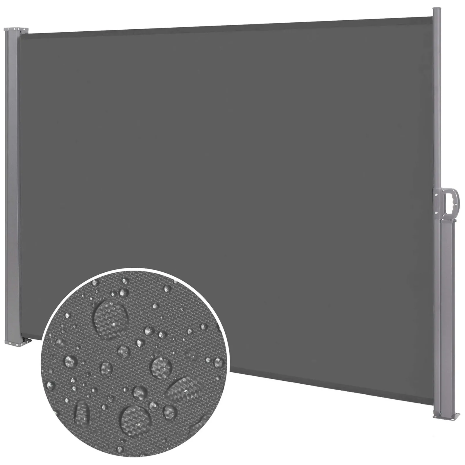 Markiza boczna tarasowa 250x160 cm roleta na balkon przesuwana osłona grafit