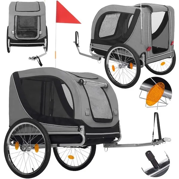 Wózek rowerowy dla psa, 40 kg przyczepka rowerowy, transporter do przewozu zwierząt