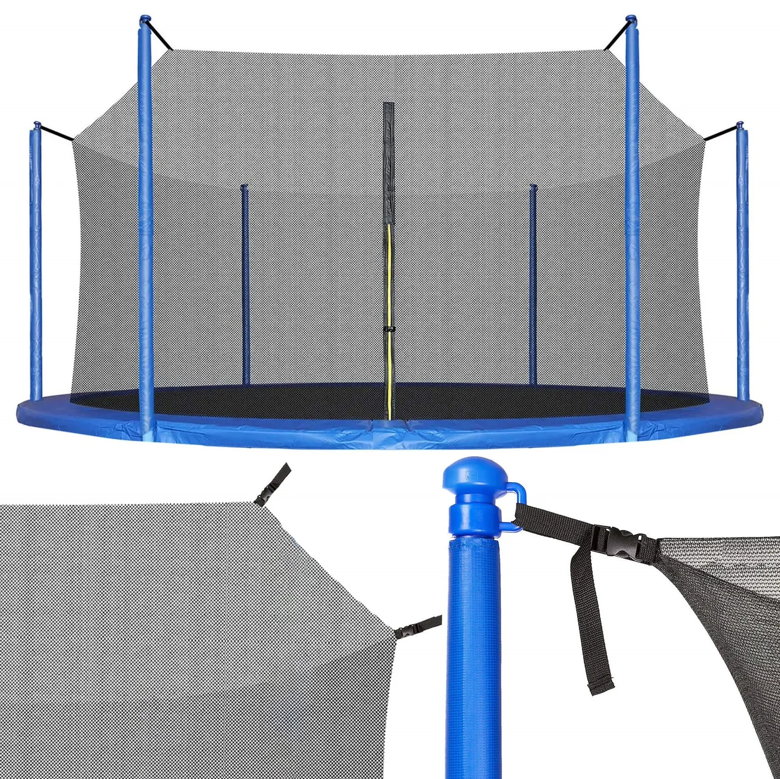 Siatka wewnętrzna 14FT 8 słupków do trampoliny 426/427/430cm