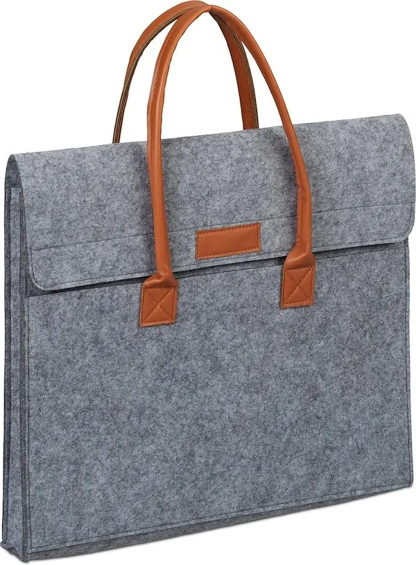 Torba z filcu na laptop 15,4 cala, etui, pokrowiec szary