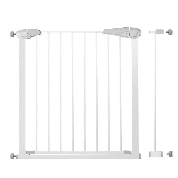 Barierka na schody 76-92 cm bramka rozporowa, zabezpieczająca biała