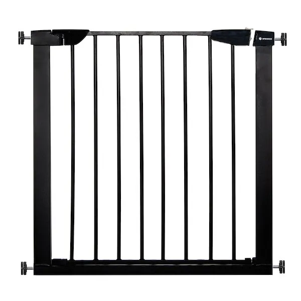 Barierka na schody 75-82 cm bramka rozporowa, zabezpieczająca czarna