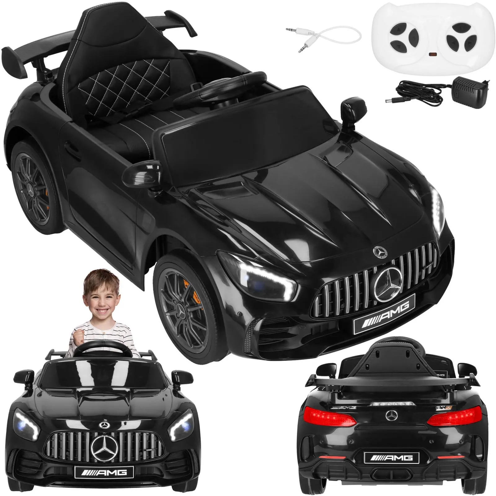 Samochód na akumulator Mercedes GTR-S elektryczne auto dla dzieci zabawka jeździk na pilota